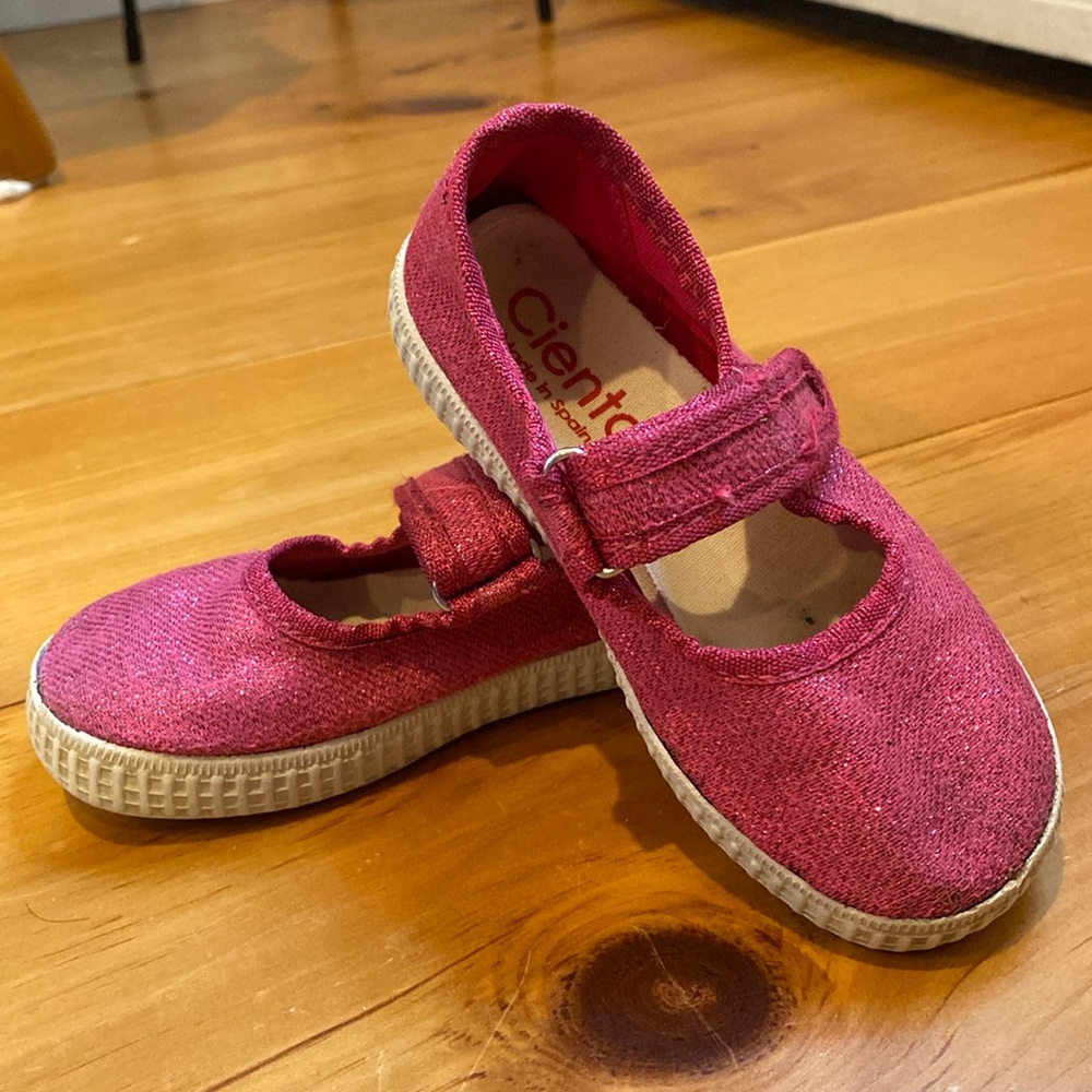 Sparkly Pink Cienta Mary Janes size 25